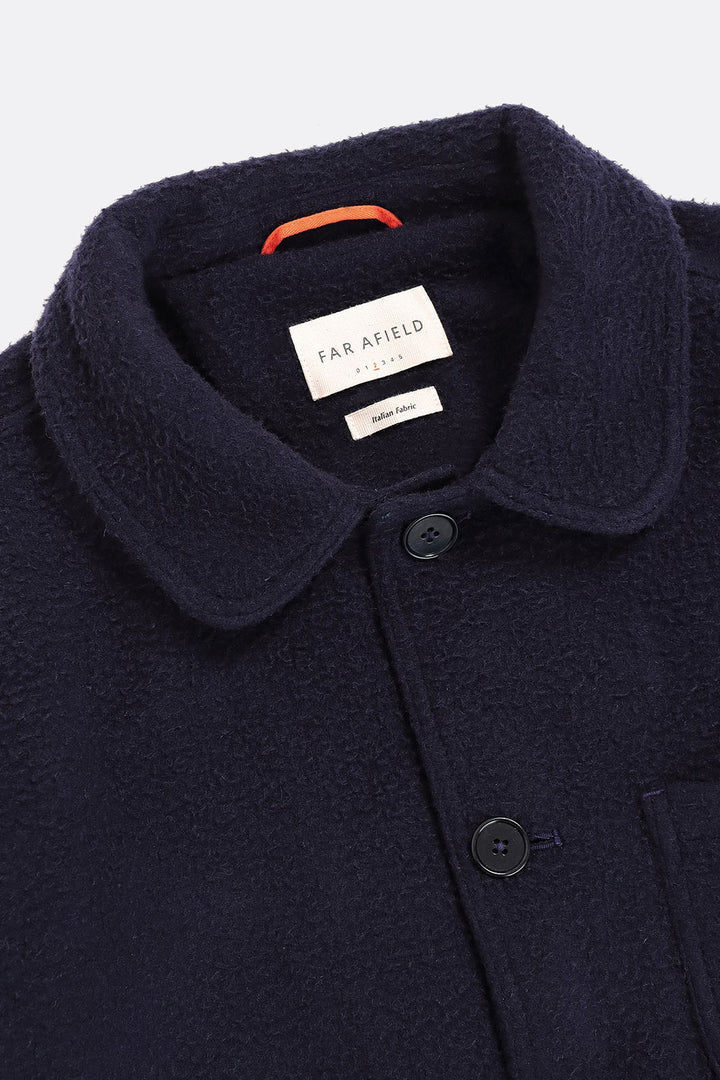 Station Jacket - Navy Iris Melton