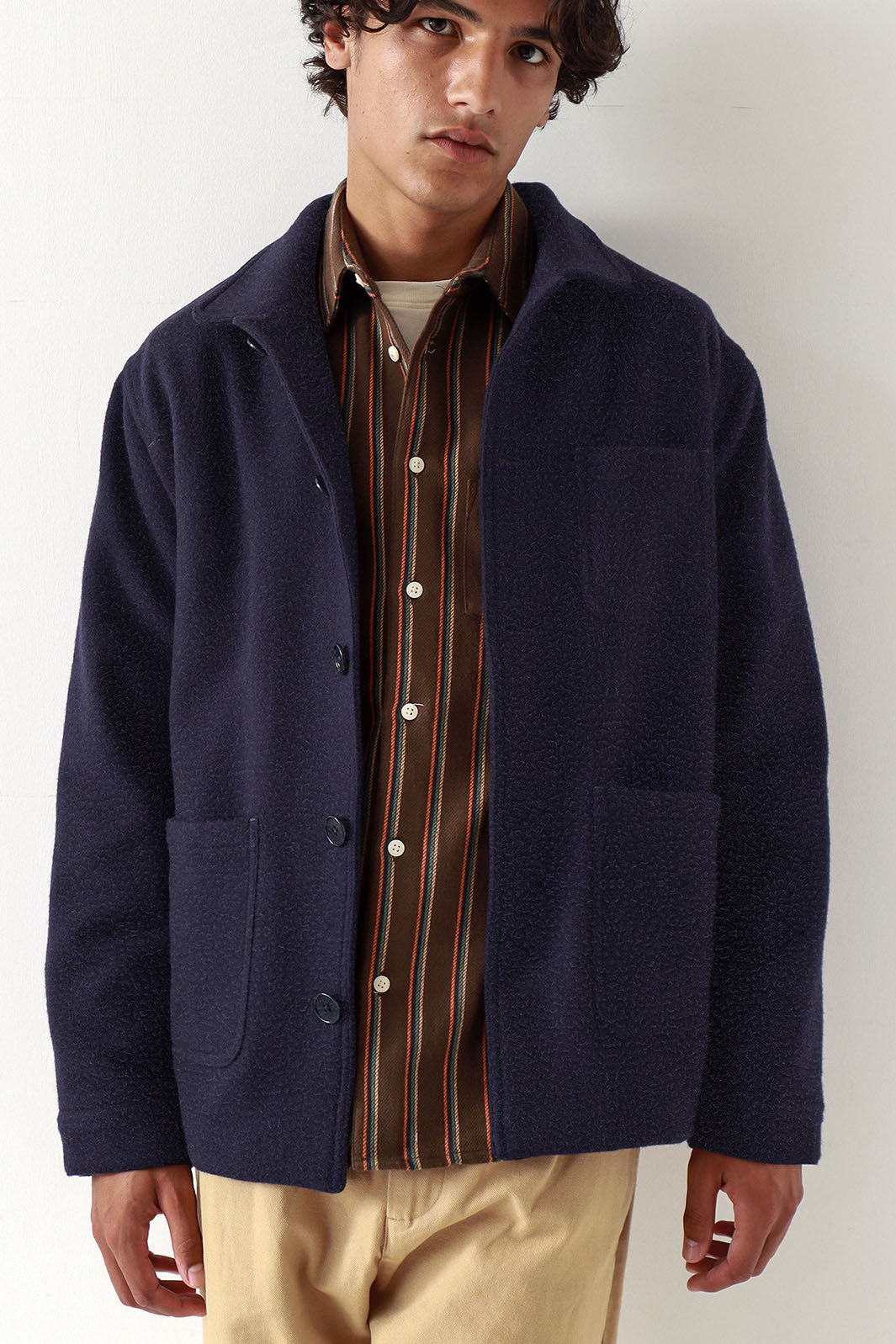 Station Jacket - Navy Iris Melton