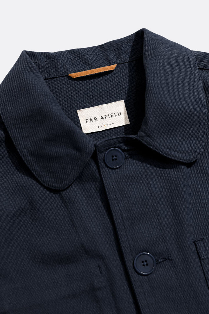 Station Jacket - Navy Iris Panama Twill