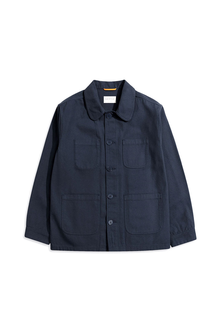 Station Jacket - Navy Iris Panama Twill