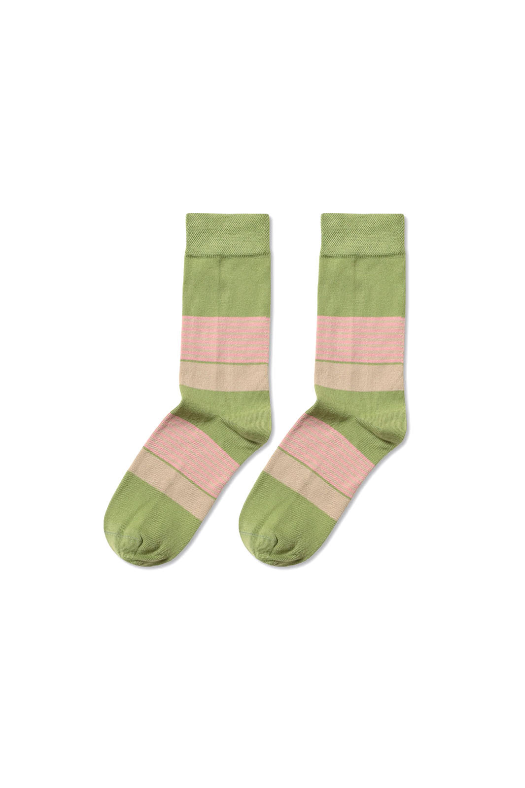 Stripe Socks - Multi Stripe Green