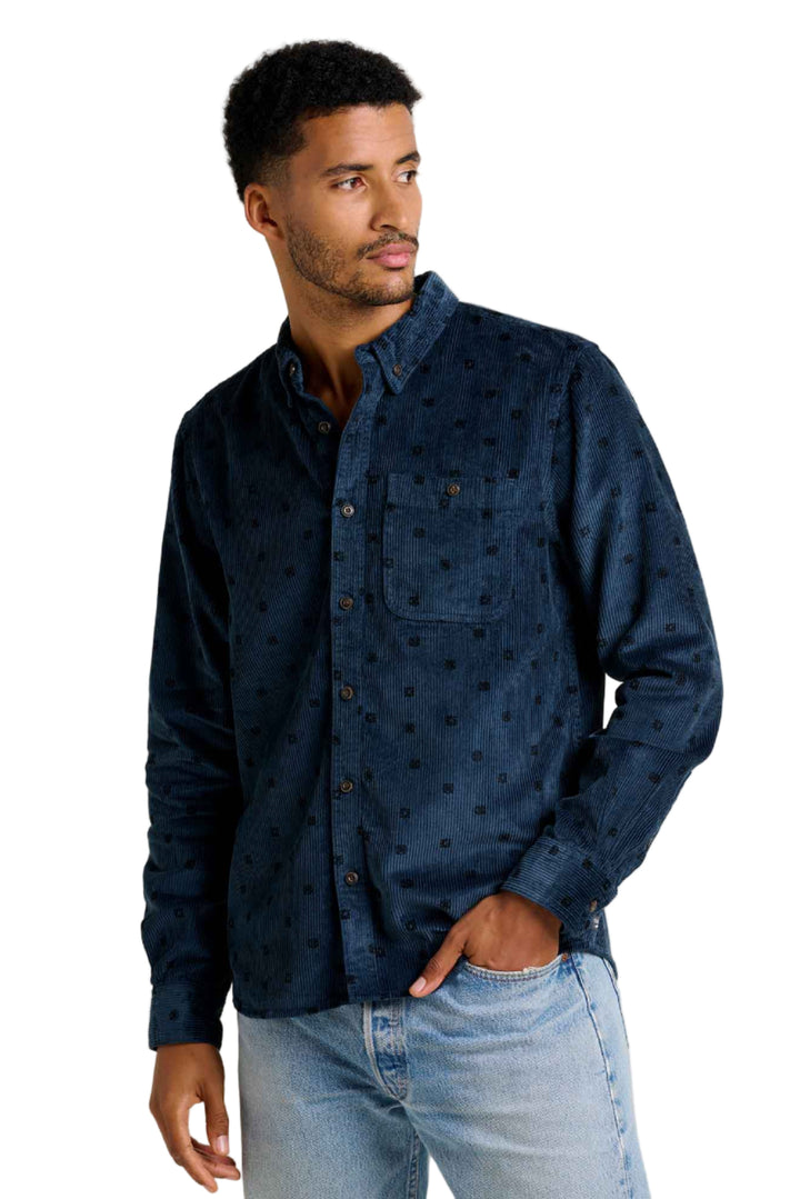 Cascadia Cord Shirt | Midnight Geo Print