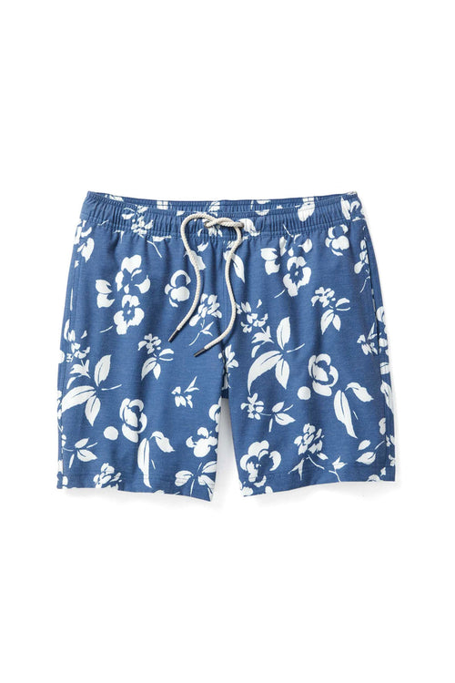 The Bayberry 7" Trunk - Navy Floral