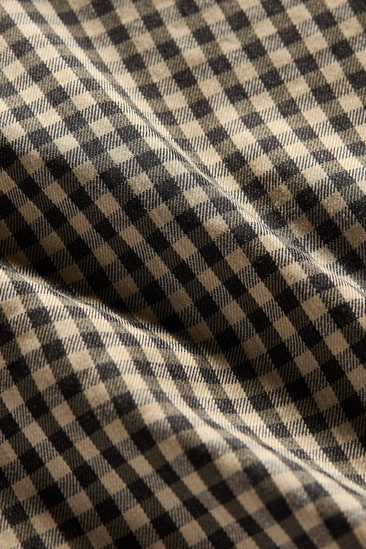 The Movement Shirt - Charcoal Tan Gingham