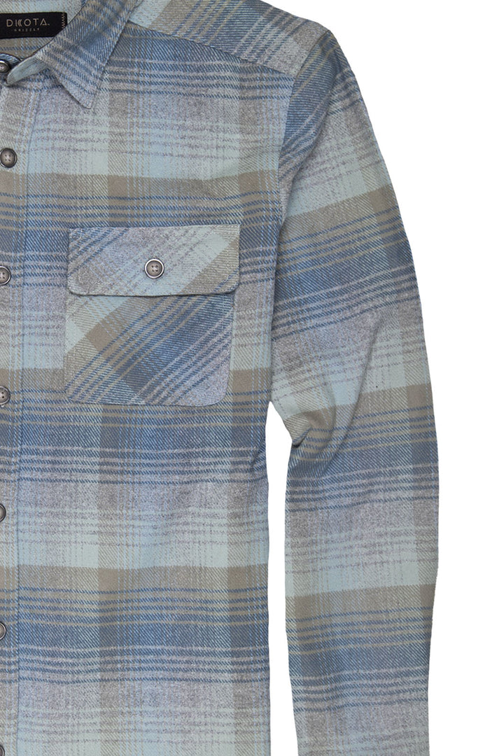 Turk Flannel Button-Up Shirt - Tide Pool