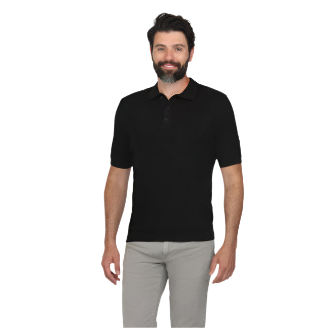 Luxe Knit Polo | Midnight
