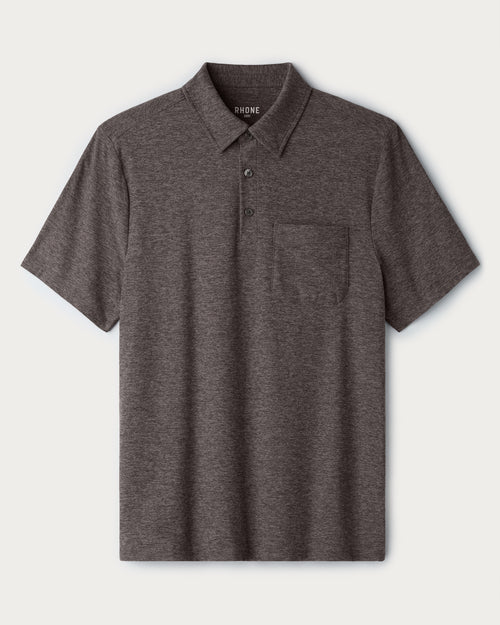 WFH Polo | Foggy Taupe Heather