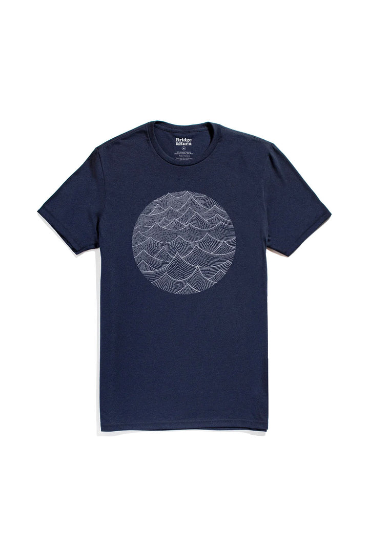 Waves T-Shirt - Navy