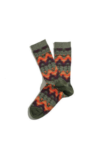 Wigwam JQ Crew Socks - Khaki/Olive
