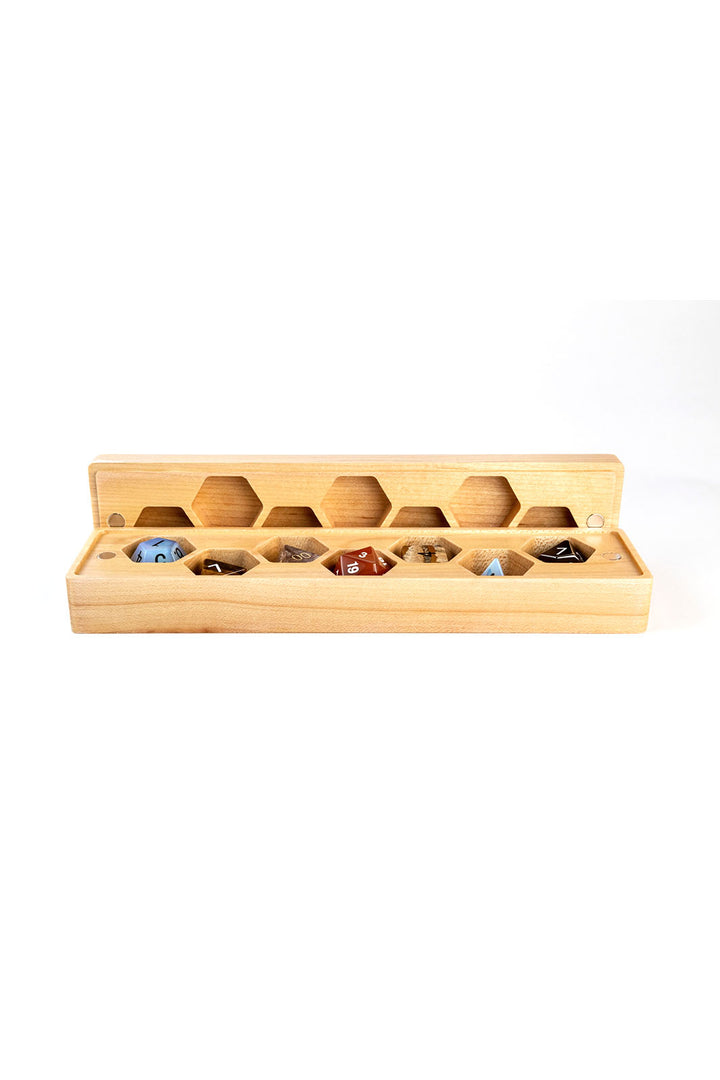 Wood Dice Cases, Vault Style - Maple