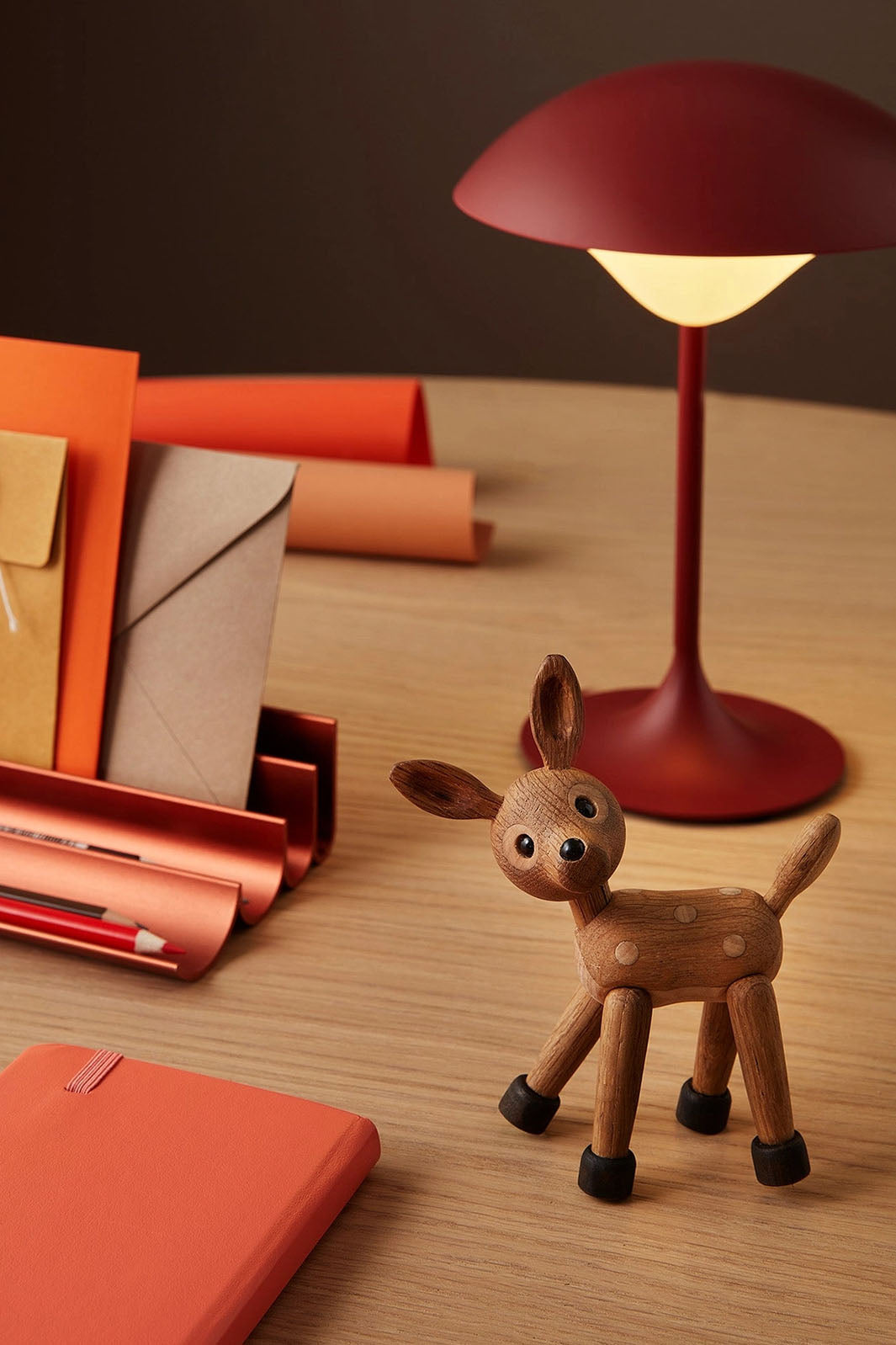 Wooden Deer Figurine - Spot