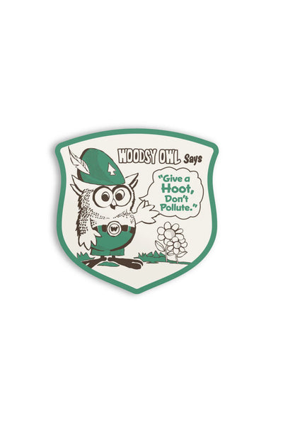 Woodsy Owl Says Sticker