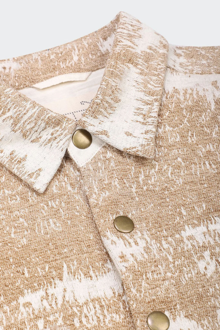 Woody Shirt Jacket - Jacquard Cream