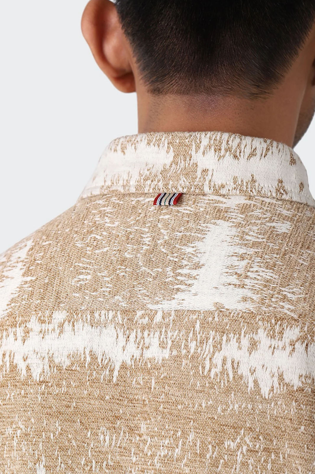 Woody Shirt Jacket - Jacquard Cream