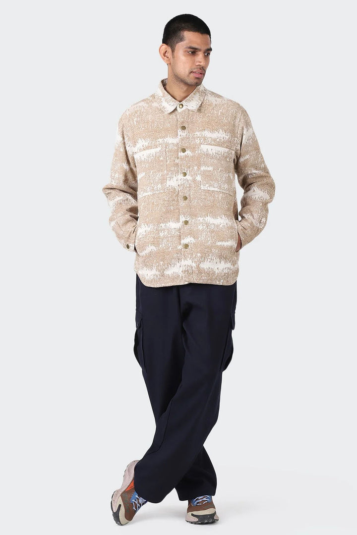 Woody Shirt Jacket - Jacquard Cream