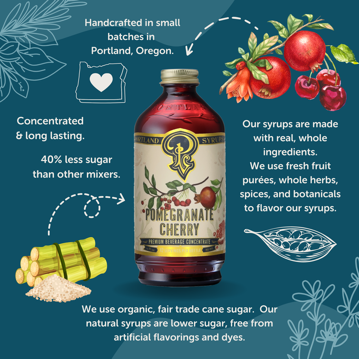 Pomegranate Cherry Syrup 12oz