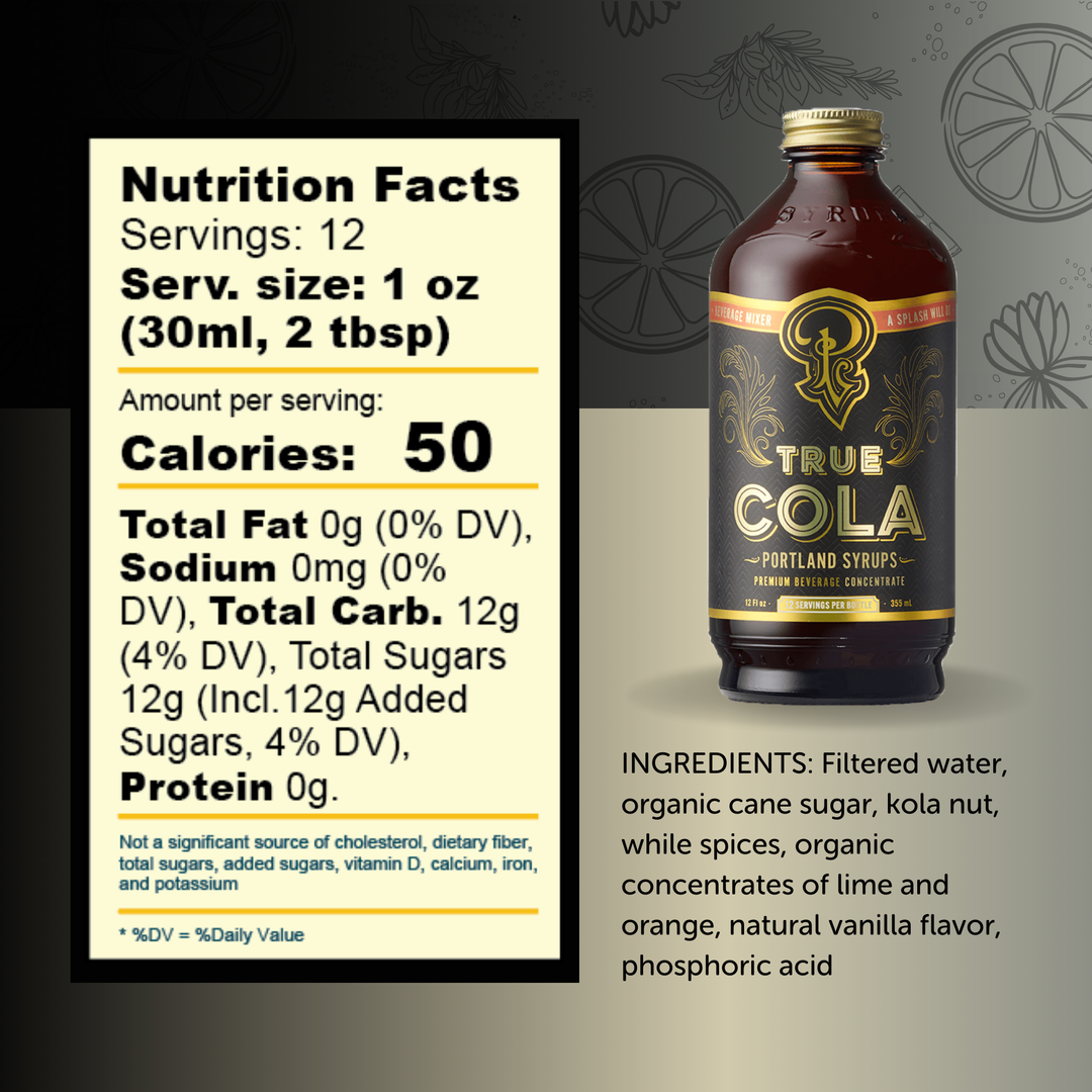 True Cola Syrup 12oz