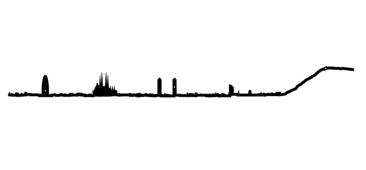 The Line - 19.5" City Skyline Silhouette