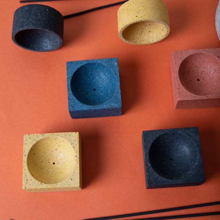 Square Incense Holder | Coral Terrazzo