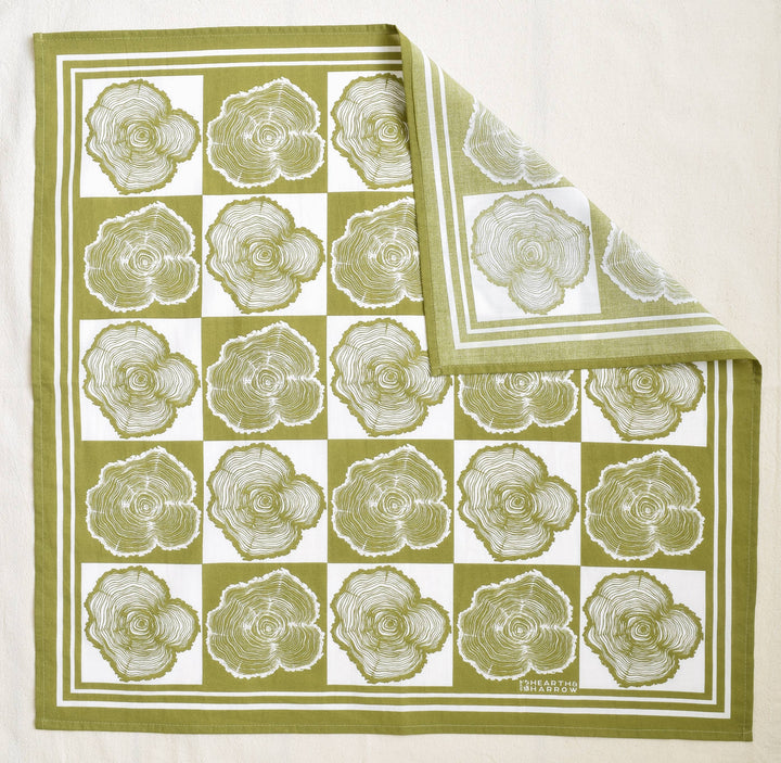Tree Ring Bandana | Olive Green