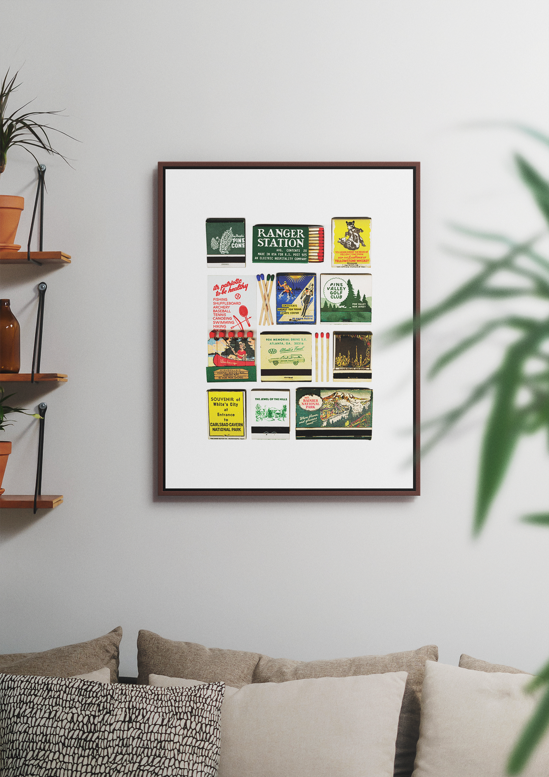 Great Outdoors Vintage Matchbook Collage
