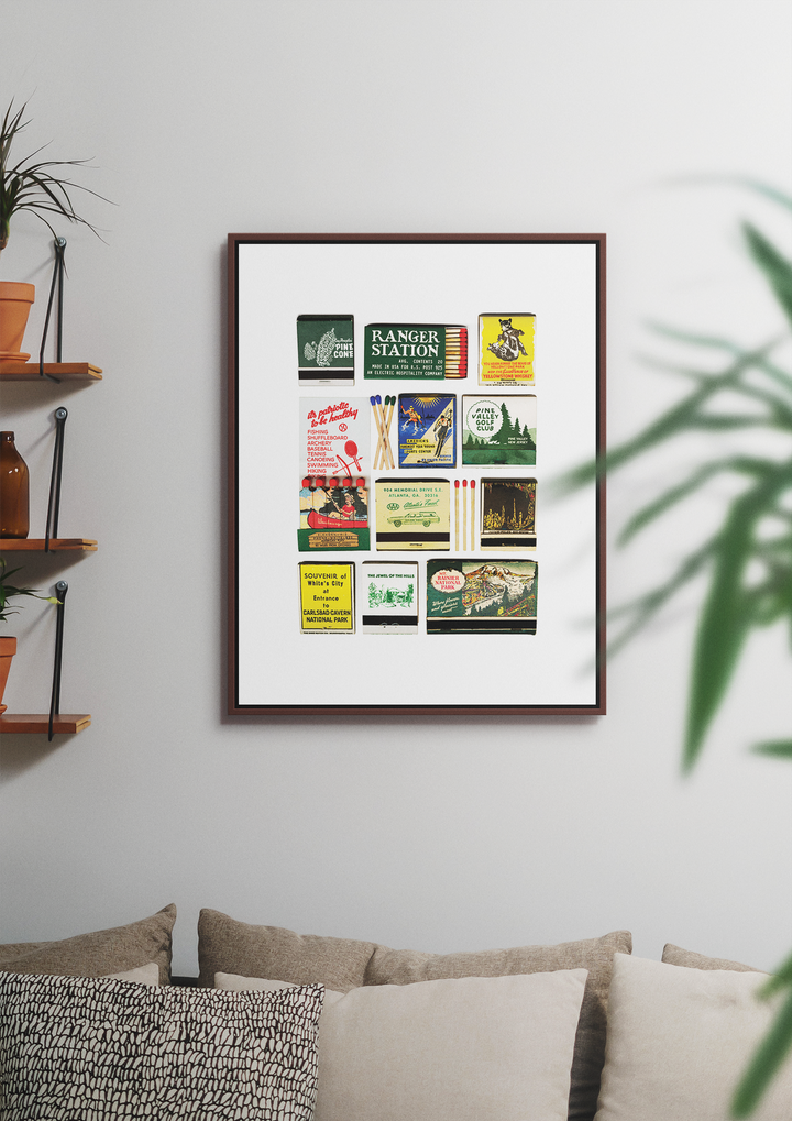 Great Outdoors Vintage Matchbook Collage