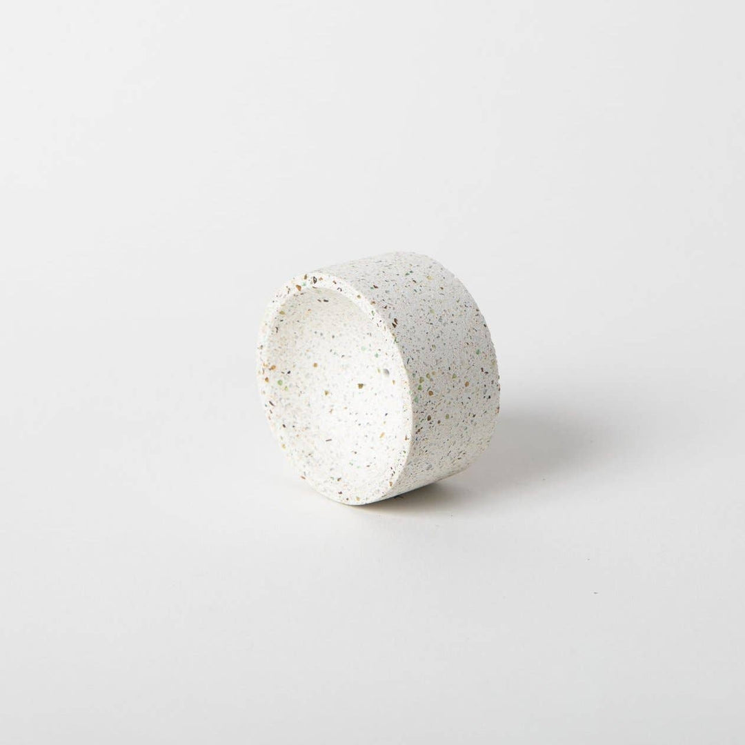 Round Incense Holder | White Terrazzo