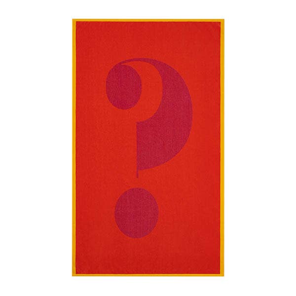 QUESTION TOWEL ORANGE