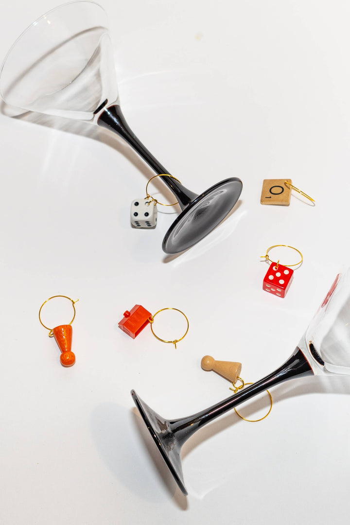 Vintage Game Piece Drink Markers