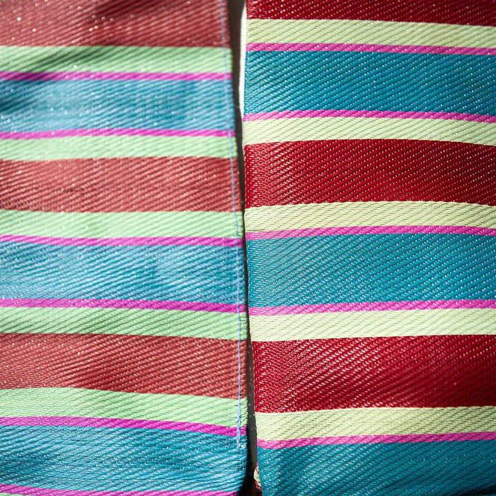 Recycled Plastic Stripe Bag - Rectangle