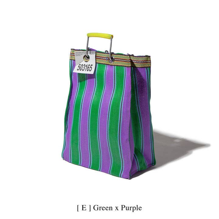 Recycled Plastic Stripe Bag - Rectangle