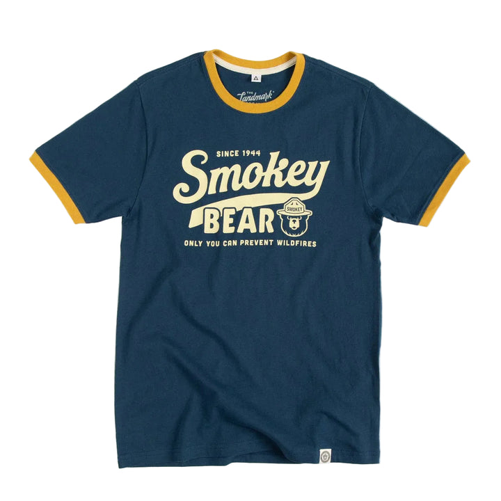 Smokey Script Short Sleeve Ringer Tee