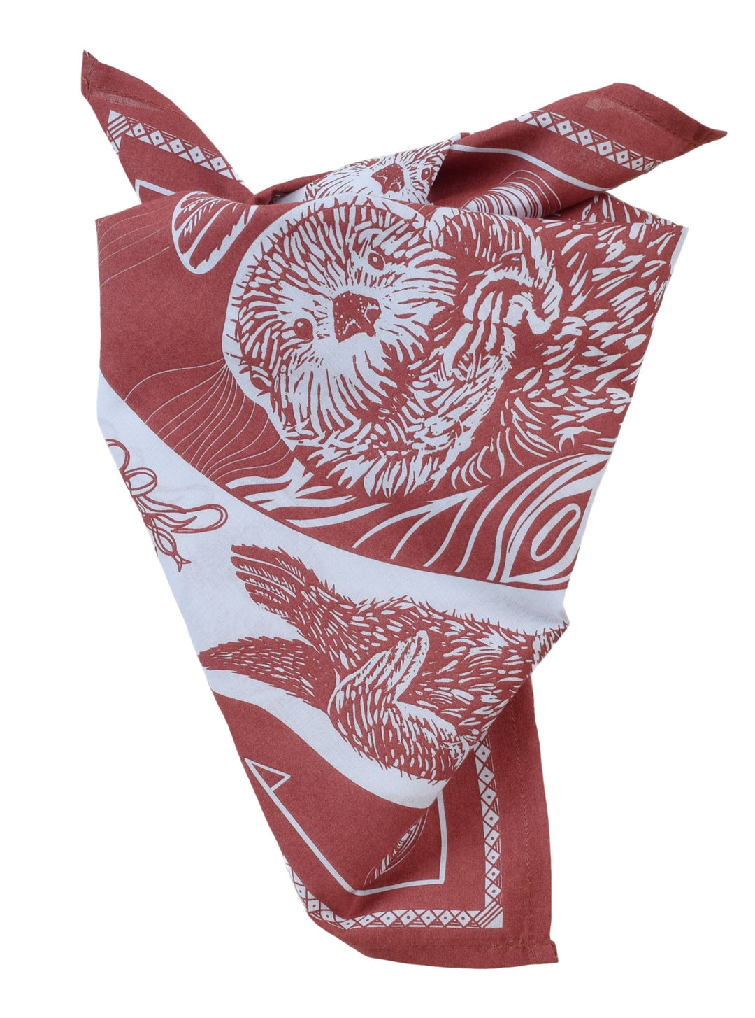 Otter Bandana | Brick Red