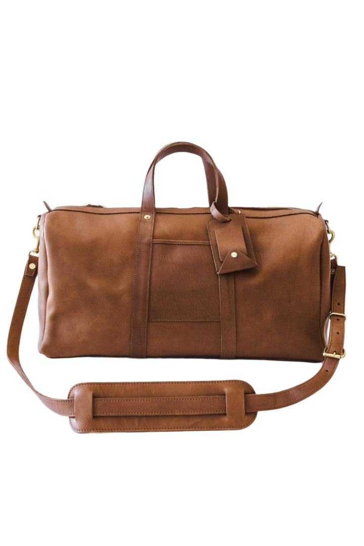 Leather Travel Duffle Bag