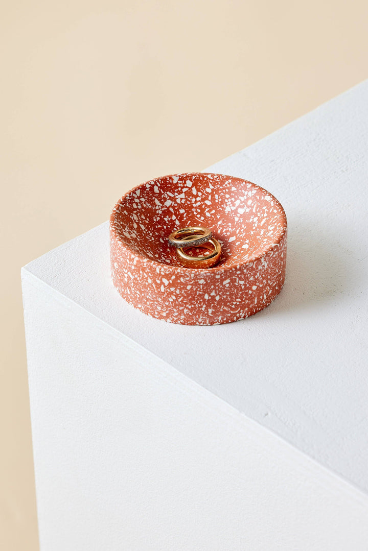 Terrazzo Trinket Bowl | Terracotta
