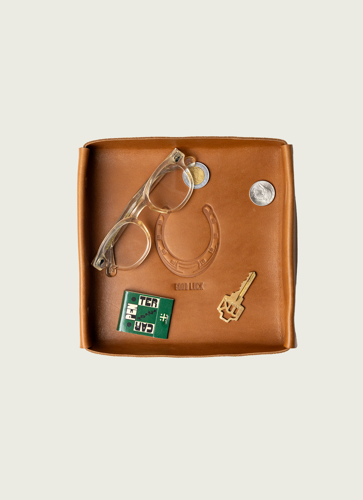 Good Luck Leather Valet Tray