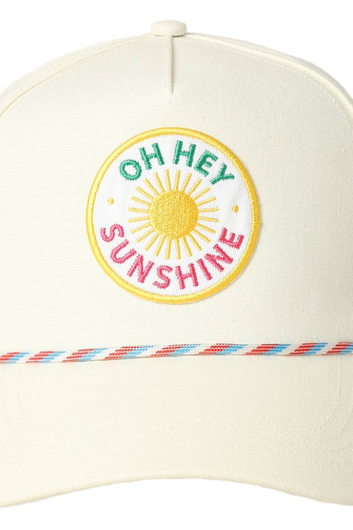 Oh Hey Sunshine Embroidery Patch Trucker Hat