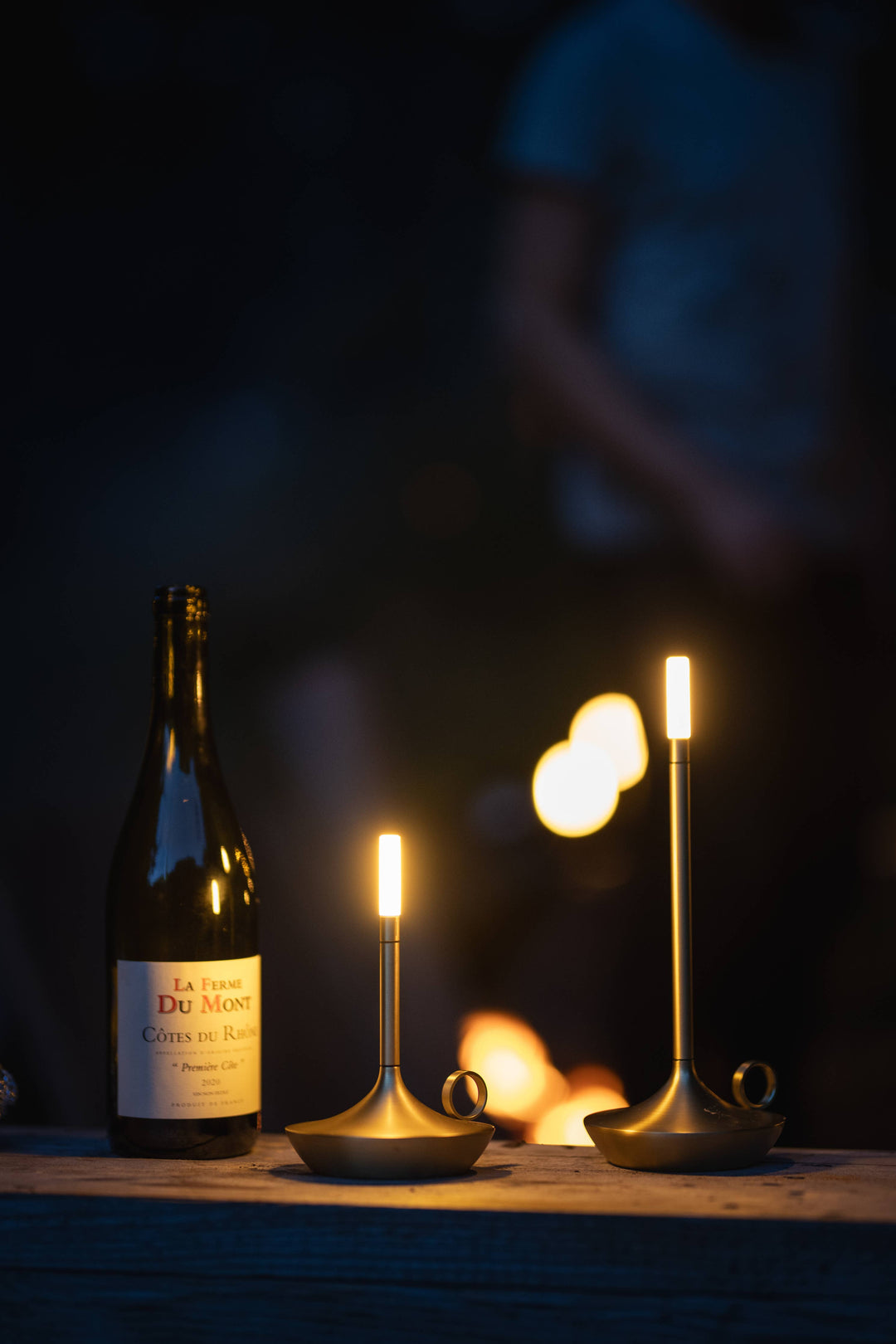 Wick Portable Rechargeable Candle Lamp