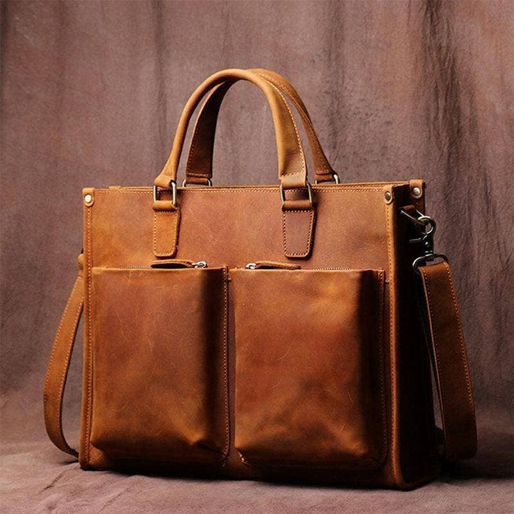 The Dagmar Leather Briefcase | Messenger Bag