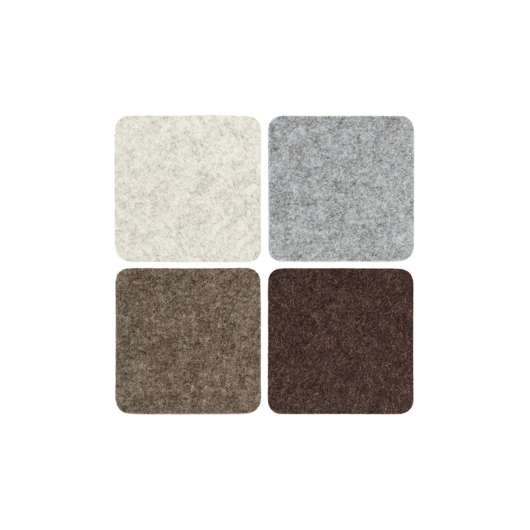 Merino Wool Felt Square Coaster | Earth