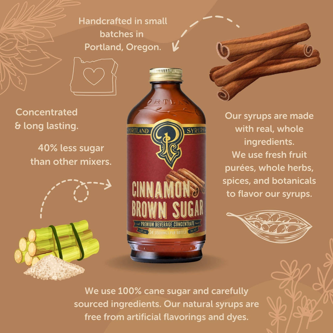 Cinnamon Brown Sugar Syrup 12oz
