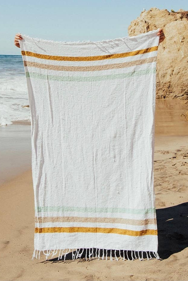 Sol - RECYCLED THROW BLANKET - Summer Beach Throw
