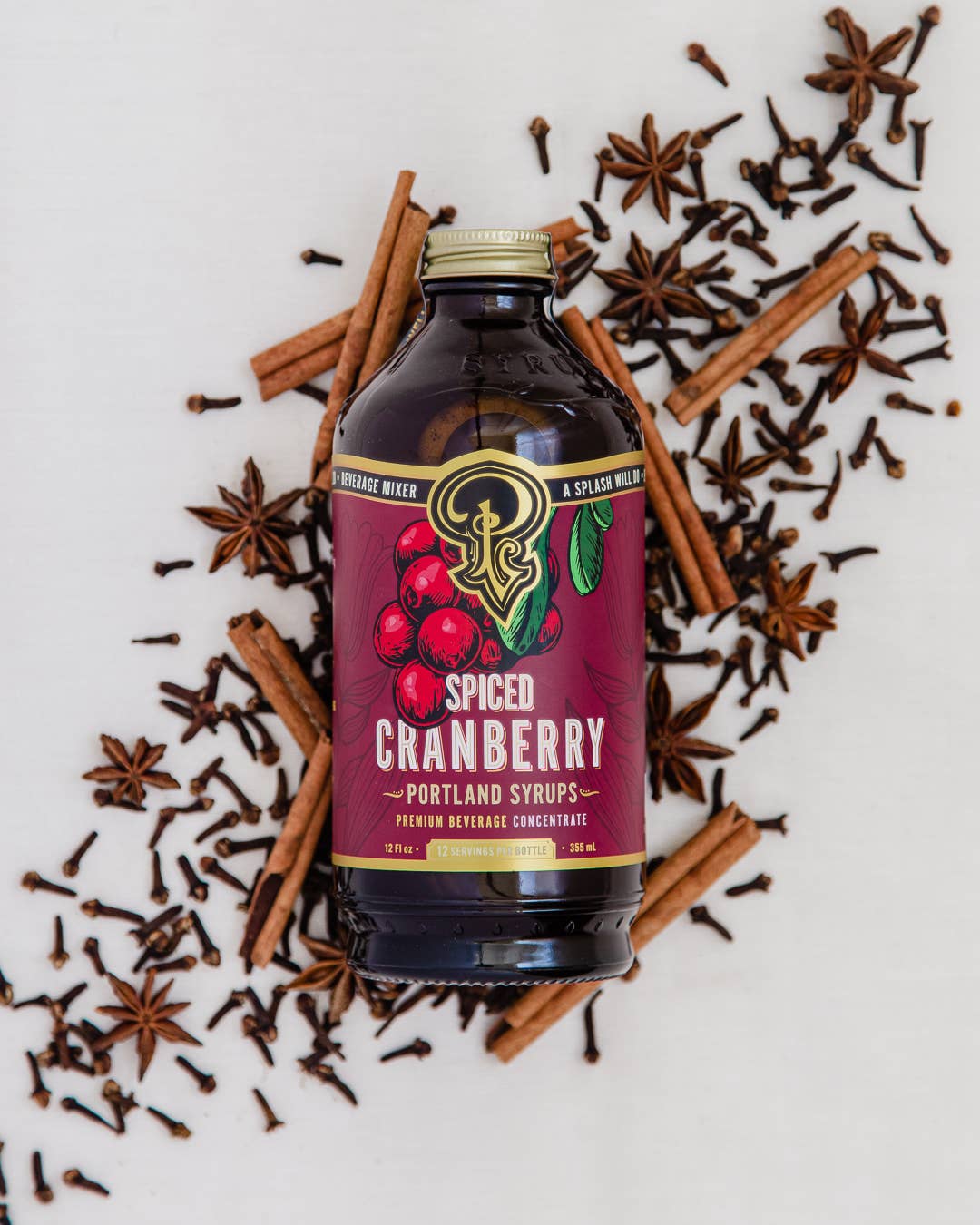 Spiced Cranberry Syrup 12oz