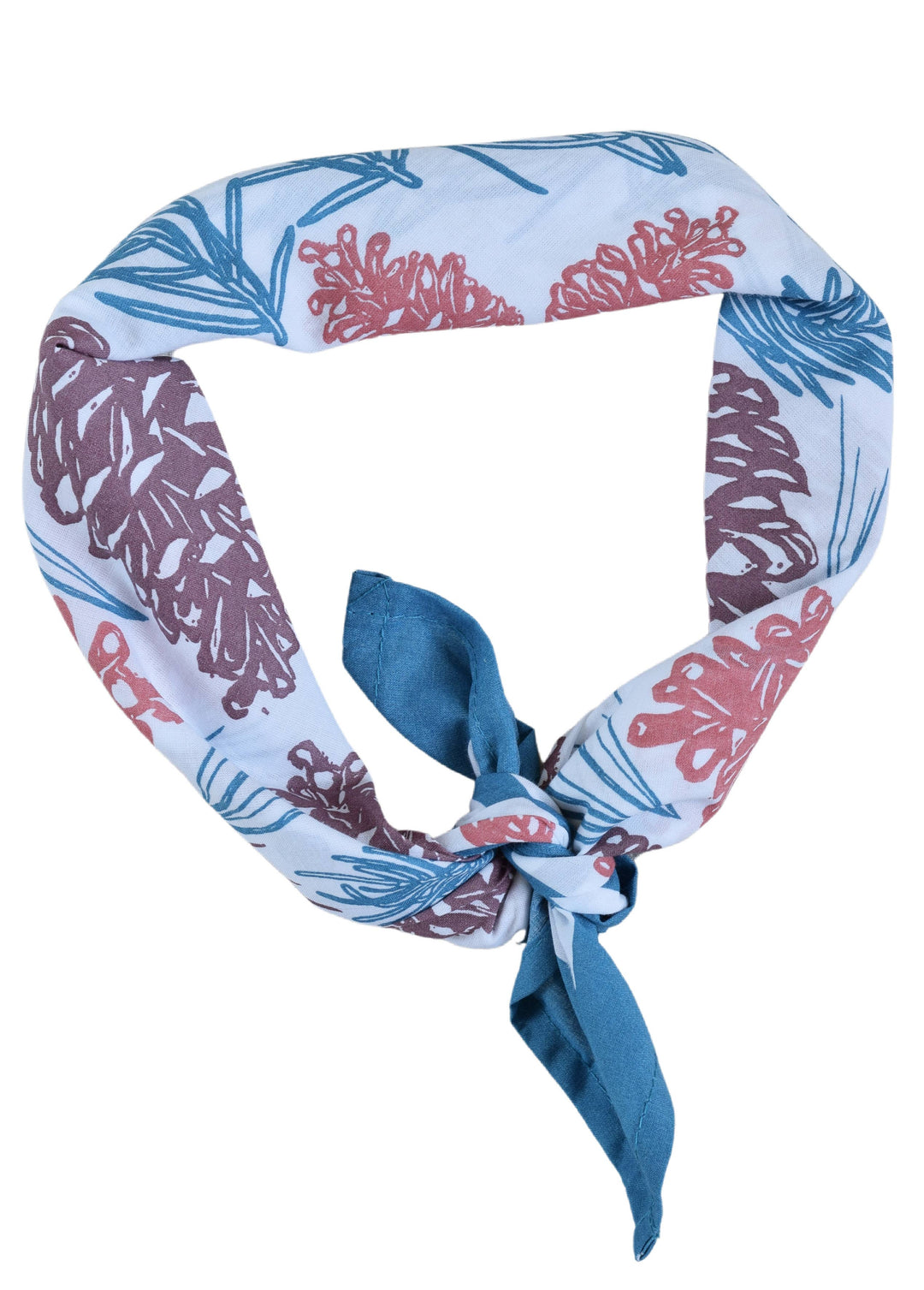 Pine Cone Bandana | Blue/Green