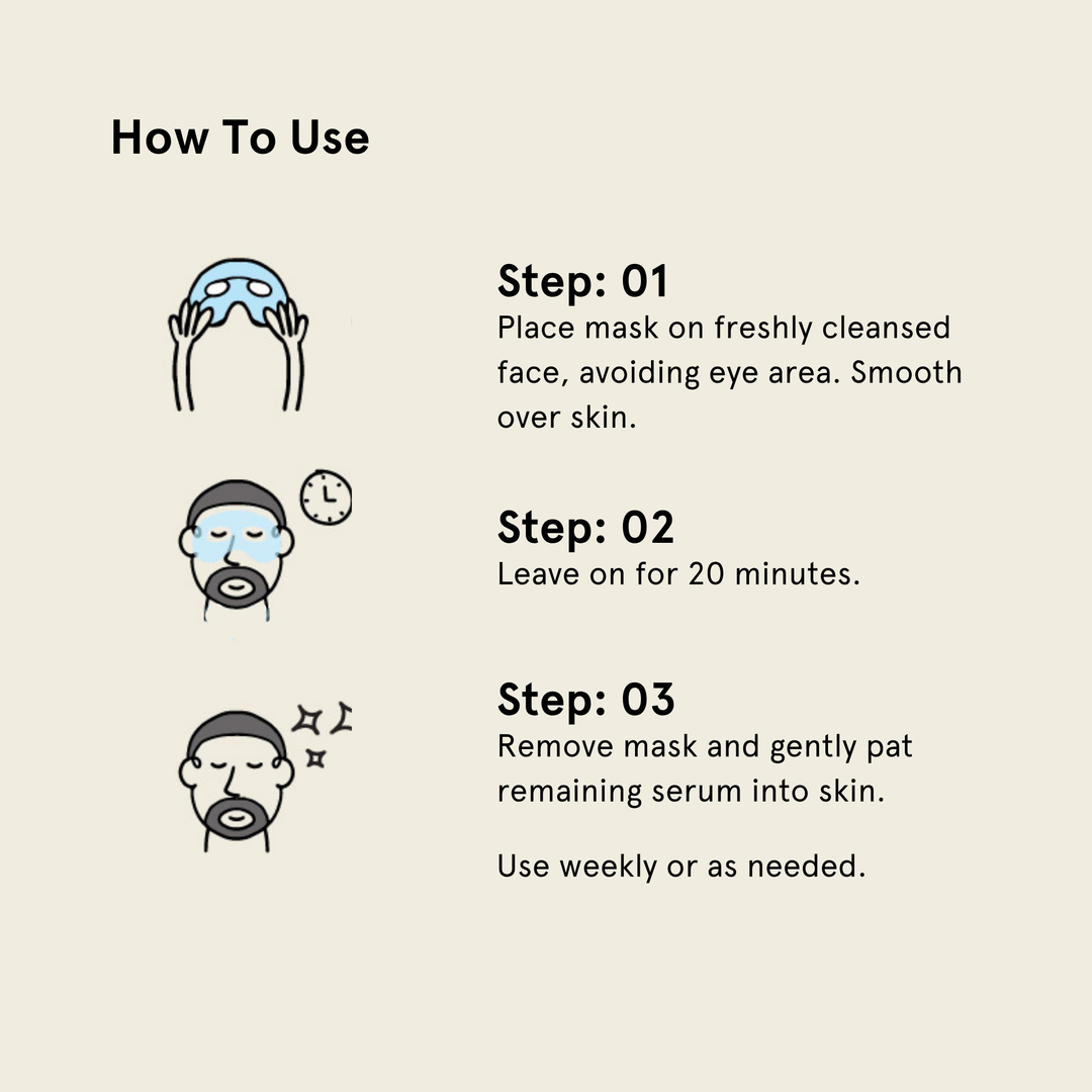 Bro Mask Half Mask Beard Friendly Sheet Mask