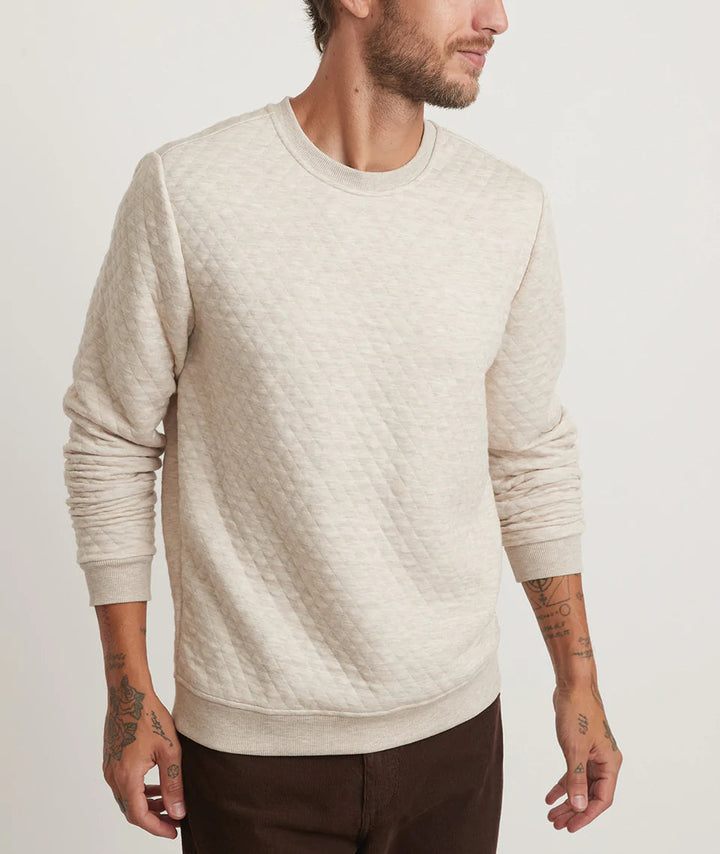 Corbet Quilted Crew | Oat