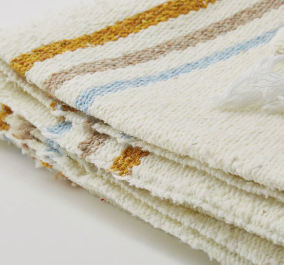Sunday - RECYCLED THROW BLANKET - Summer Beach Throw