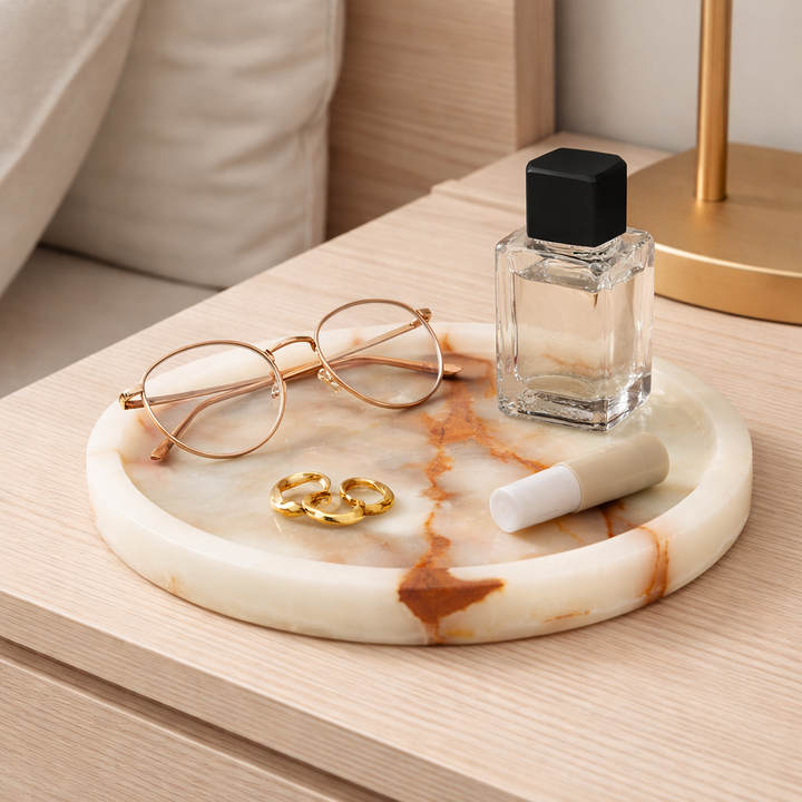 Rina Marble Tray & Catch-All