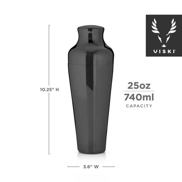 Warren™ Black Gunmetal-Polished Parisian Cocktail Shaker