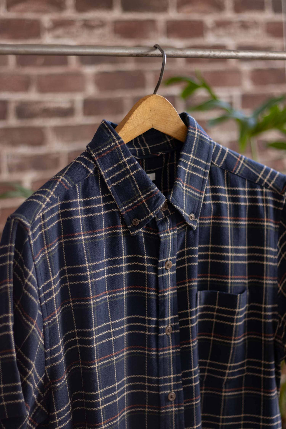 Jordan Slim Shirt | Dusk Herringbone Plaid